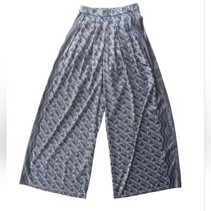 AKIRA Blue and Gray Geometric Trousers Size Small New With Tags